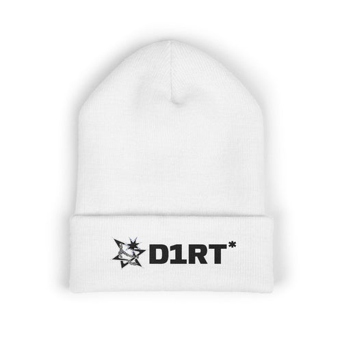 D1RT* Embroidered Beanie — Classic Cuffed Knit Cap